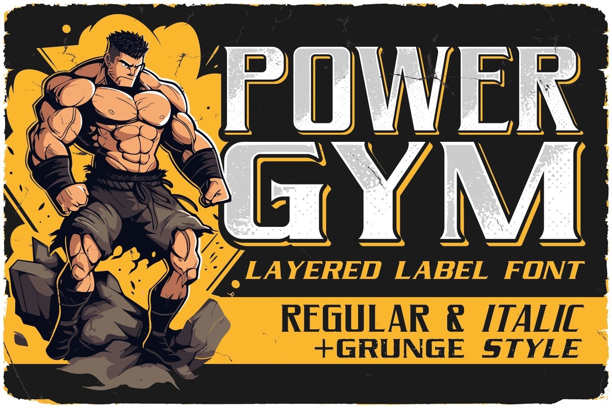 Ejemplo de fuente Power Gym #1