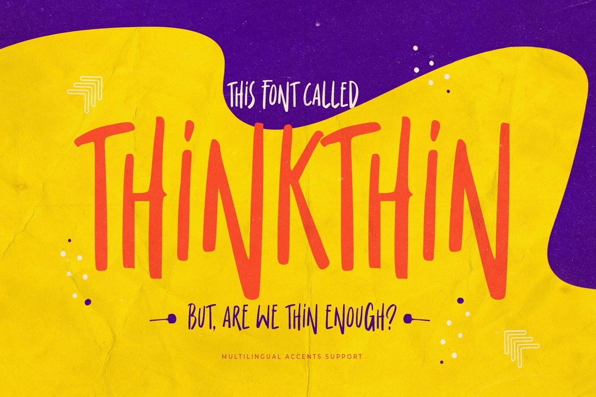 Ejemplo de fuente Thinkthin #1