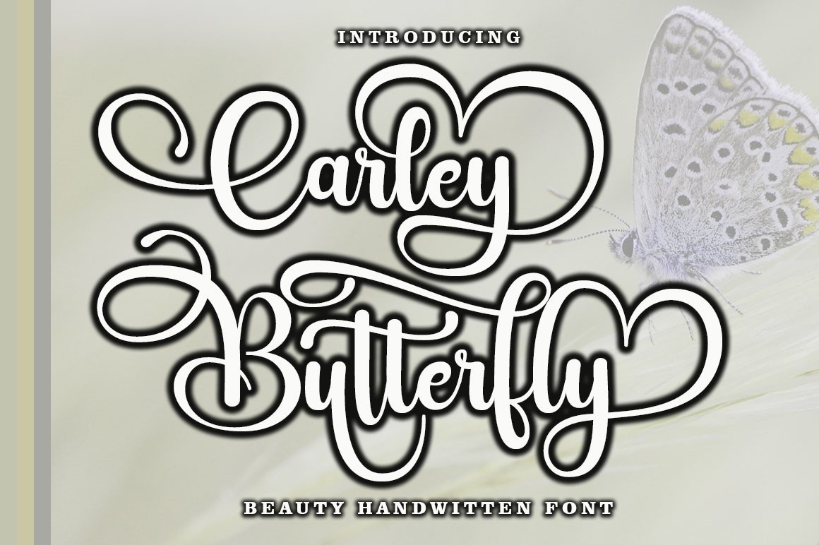 Ejemplo de fuente Carley Butterfly #1