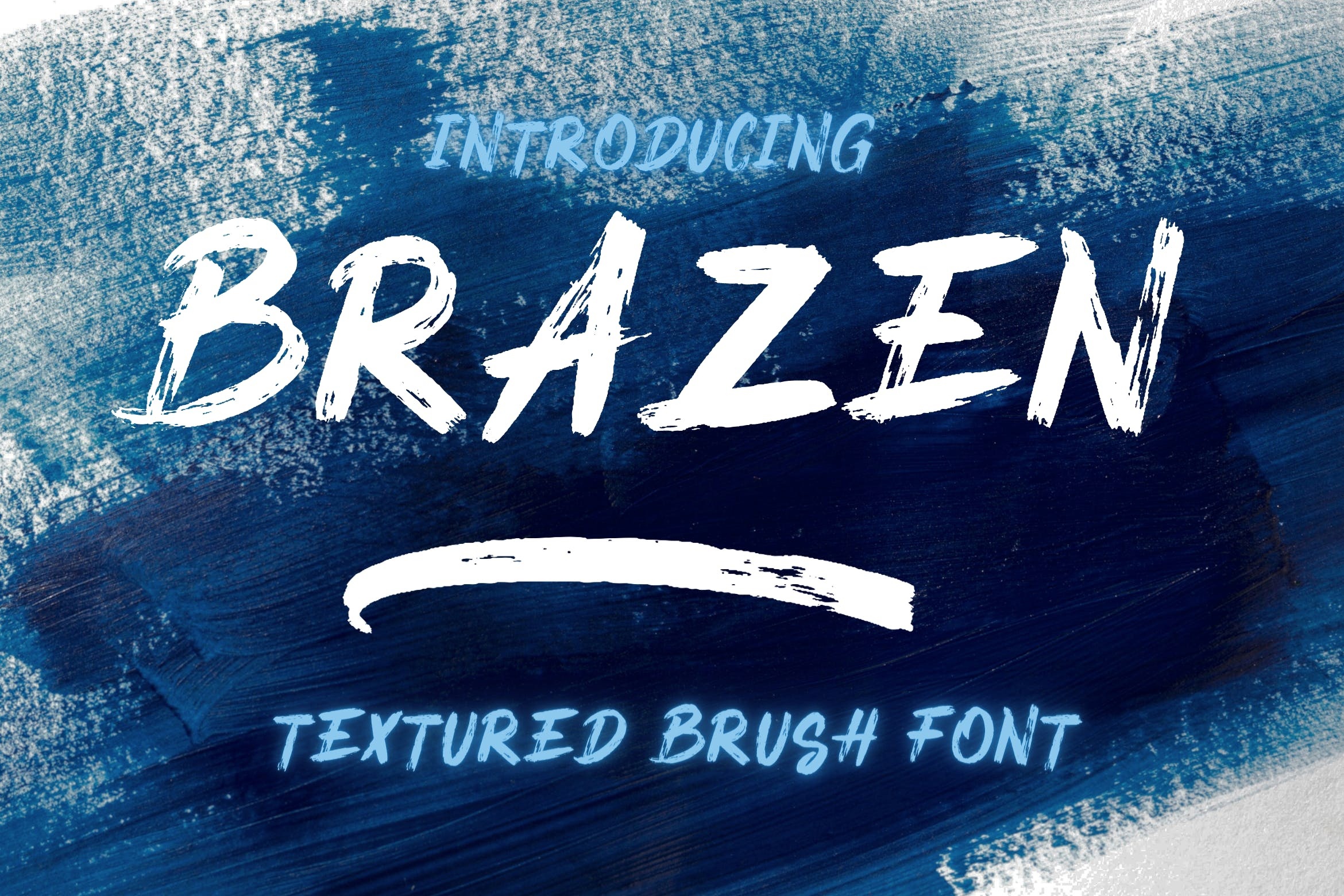 Ejemplo de fuente Brazen Brush #1