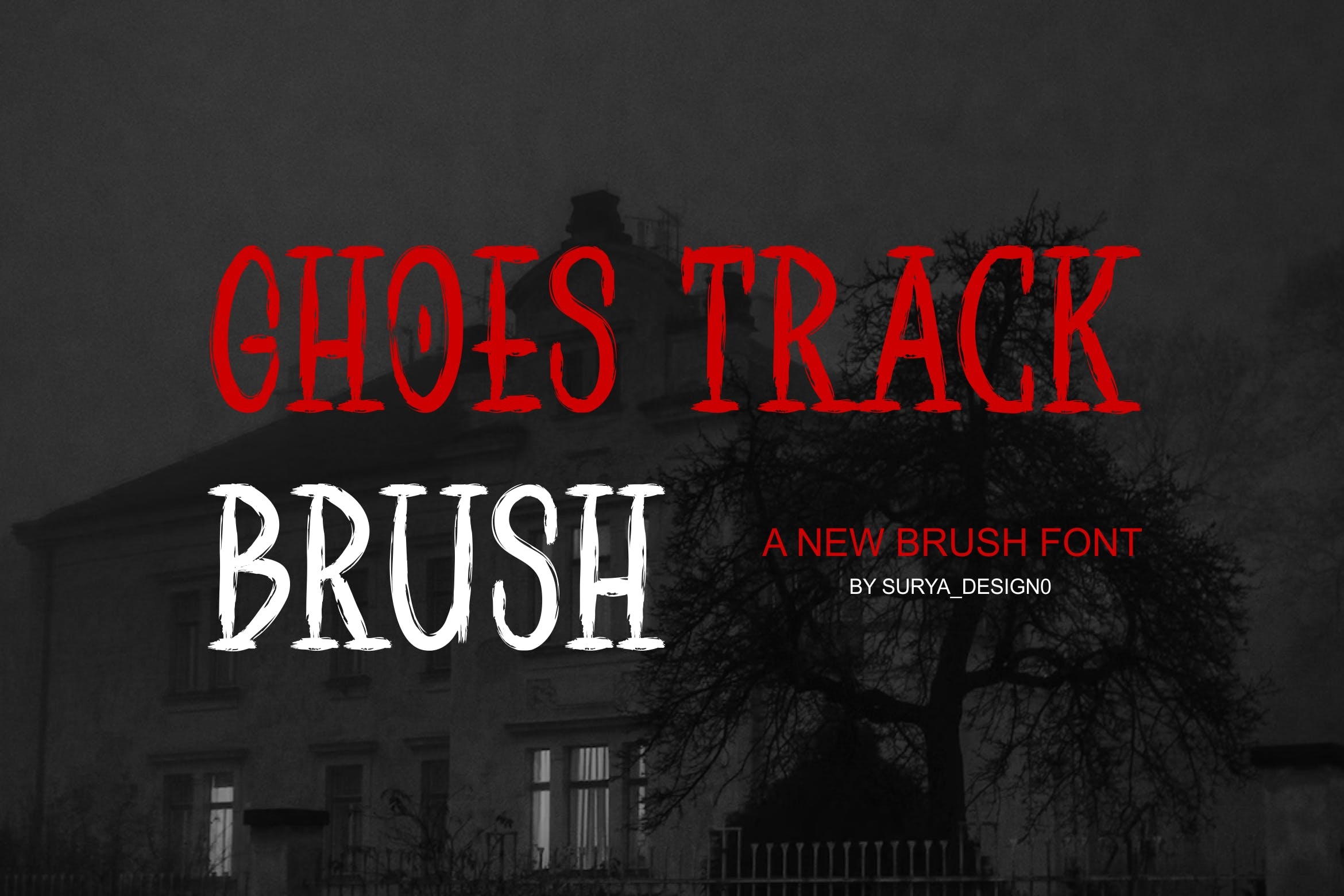 Ejemplo de fuente Ghoes Track Brush #1