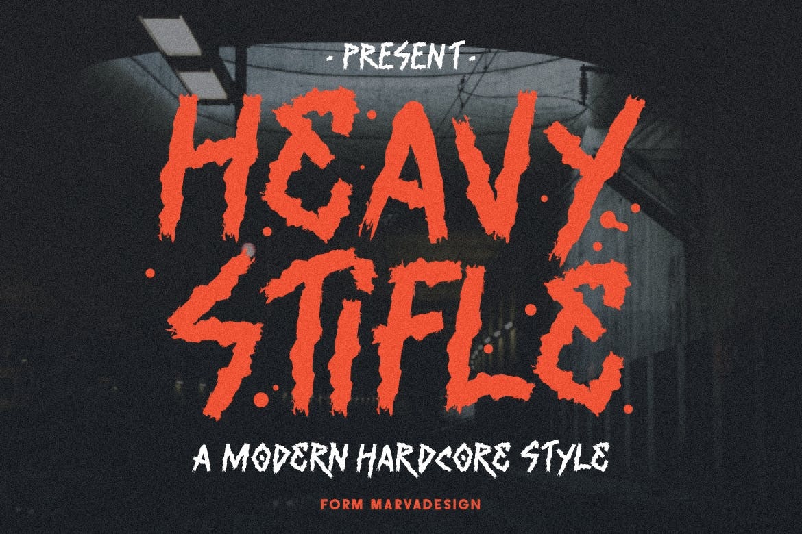 Ejemplo de fuente Heavy Stifle #1