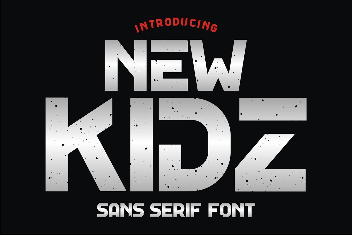 Ejemplo de fuente New Kidz #1