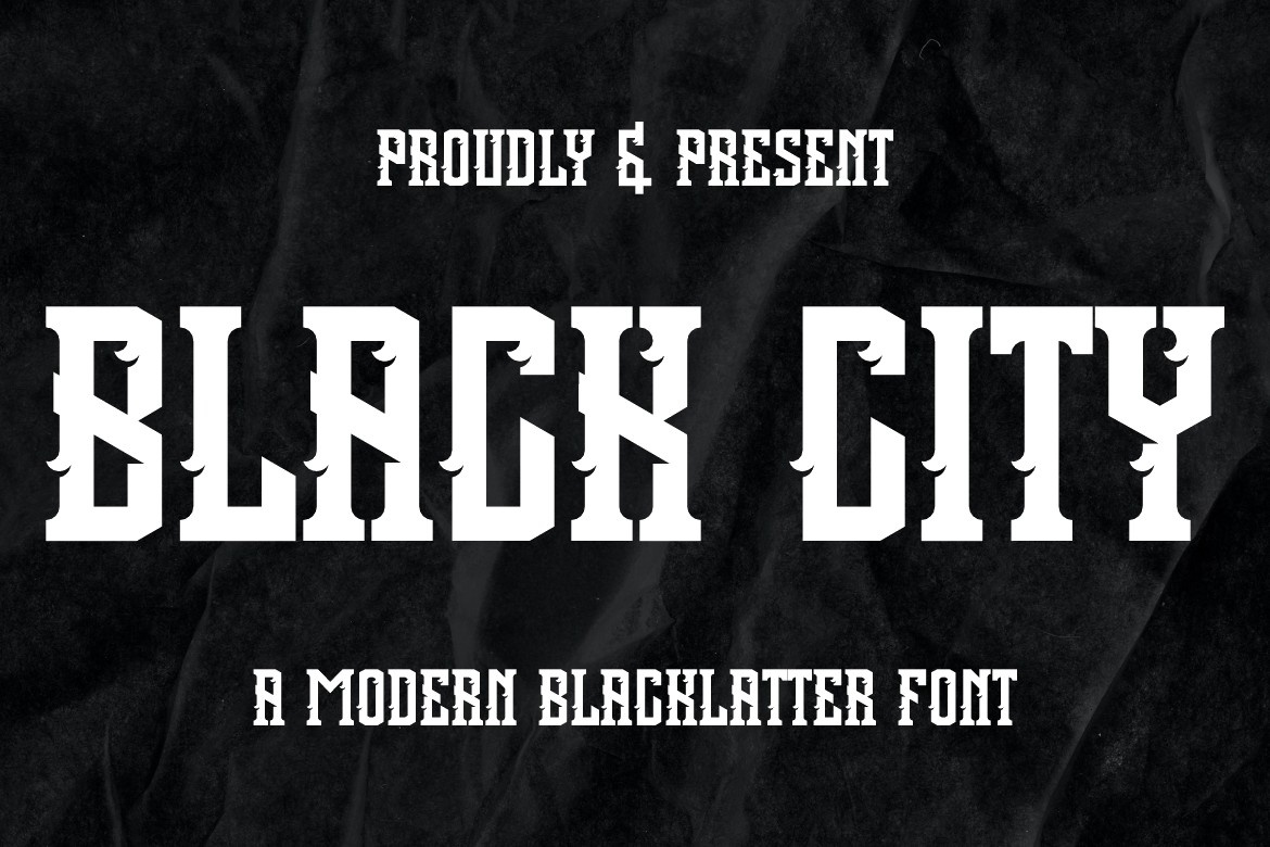 Ejemplo de fuente Black City #1