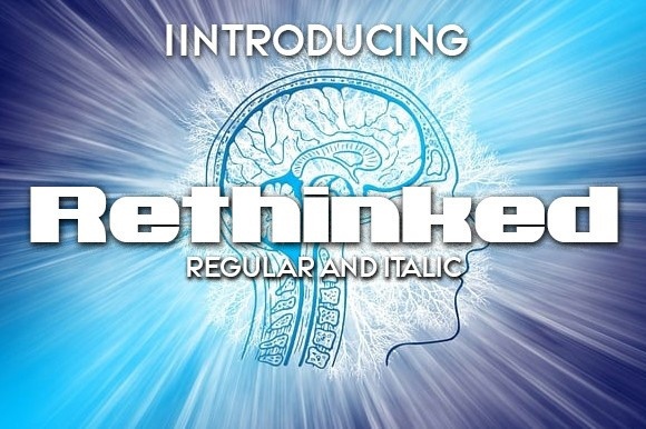 Ejemplo de fuente Rethinked #1