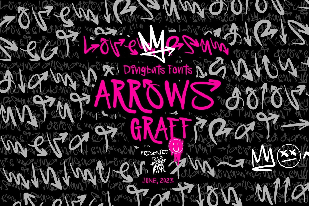 Ejemplo de fuente Arrows Graff #1