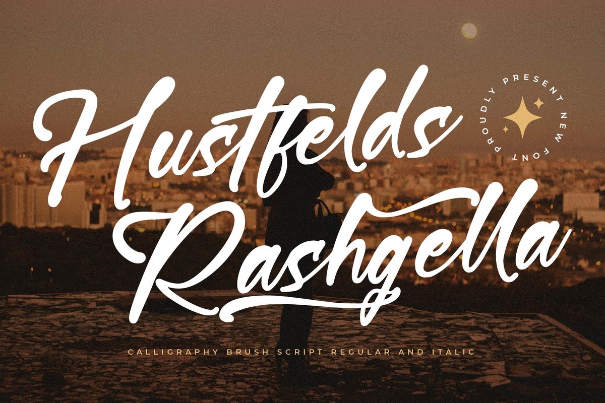 Ejemplo de fuente Hustfelds Rashgella #1