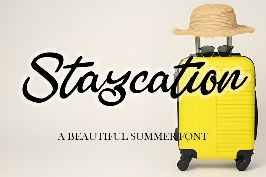 Ejemplo de fuente Staycation #1