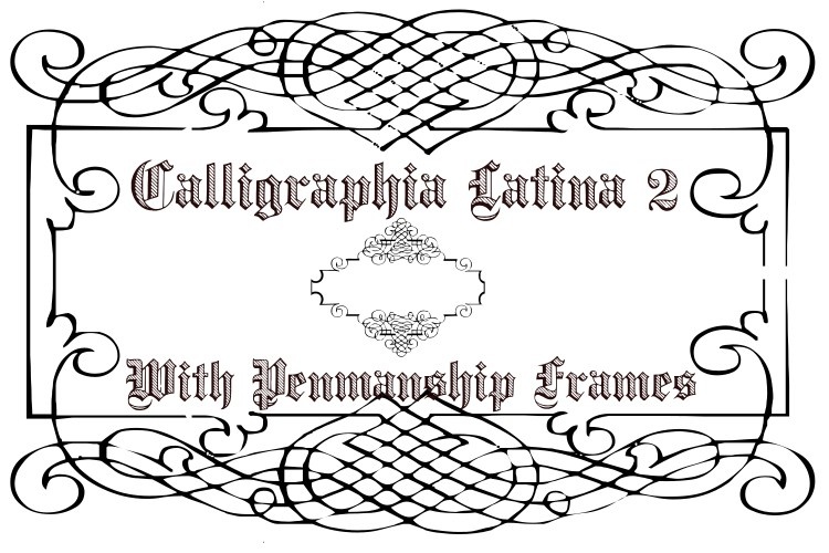 Ejemplo de fuente Calligraphia Latina 2 #1