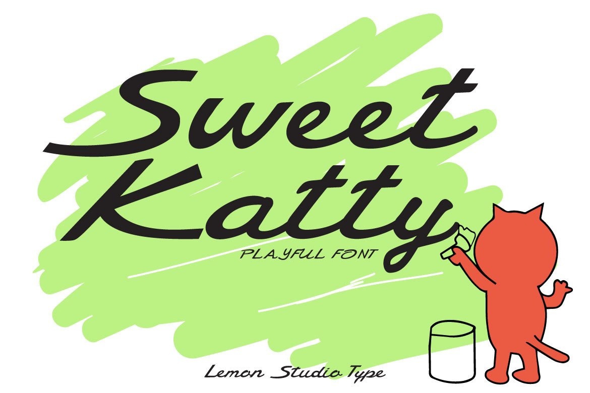 Ejemplo de fuente Sweet Katty #1