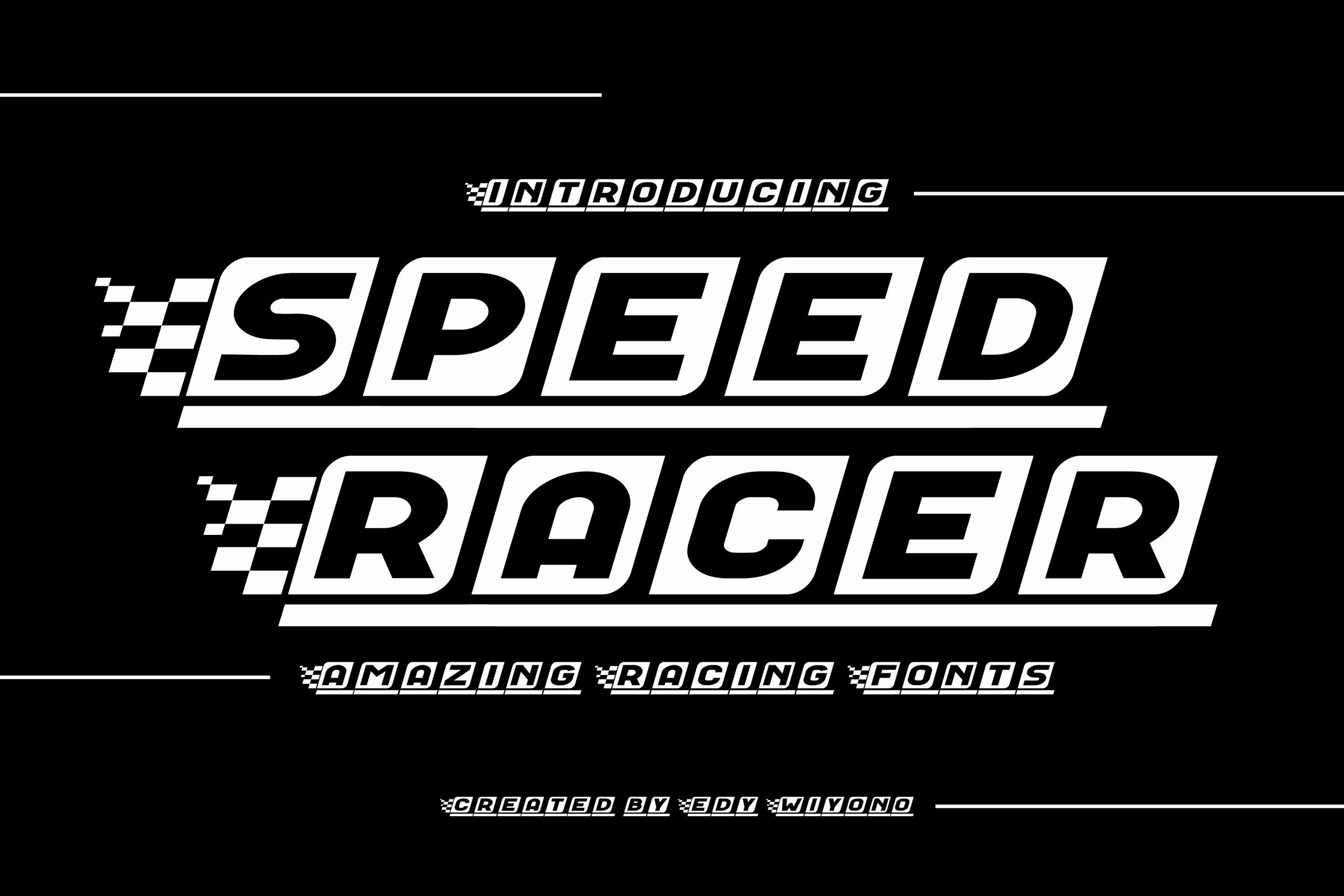 Ejemplo de fuente Speed Racer #1