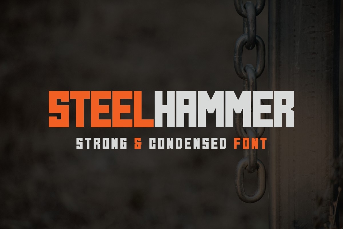 Ejemplo de fuente Steel Hammer #1