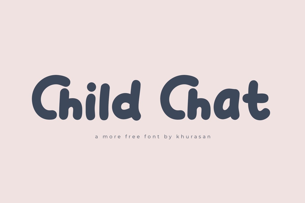 Ejemplo de fuente Child Chat #1