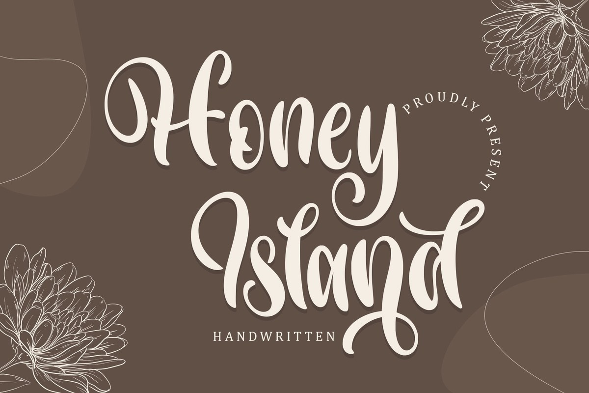 Ejemplo de fuente Honey Island #1