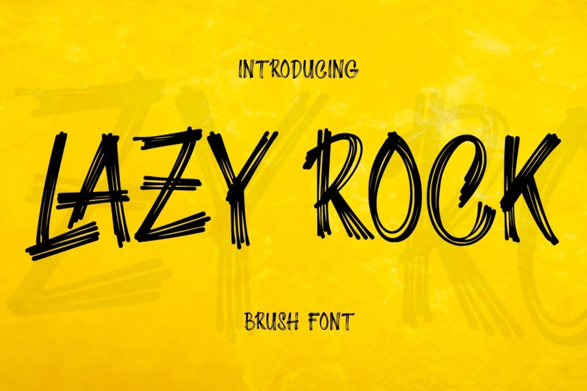 Ejemplo de fuente Lazy Rock #1