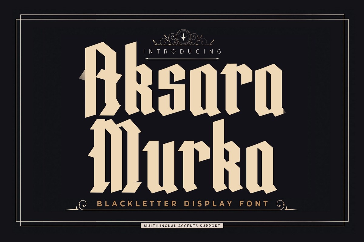 Ejemplo de fuente Aksara Murka #1