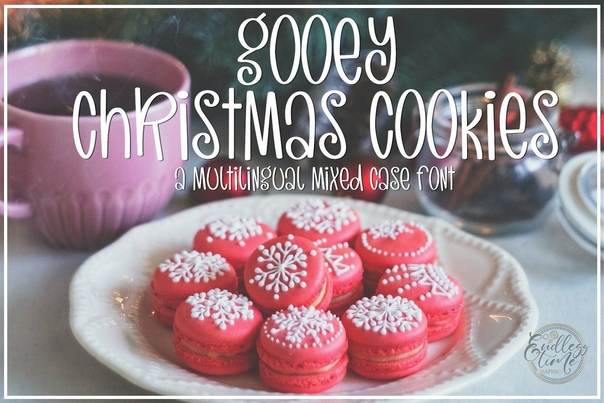 Ejemplo de fuente Gooey Christmas Cookies #1