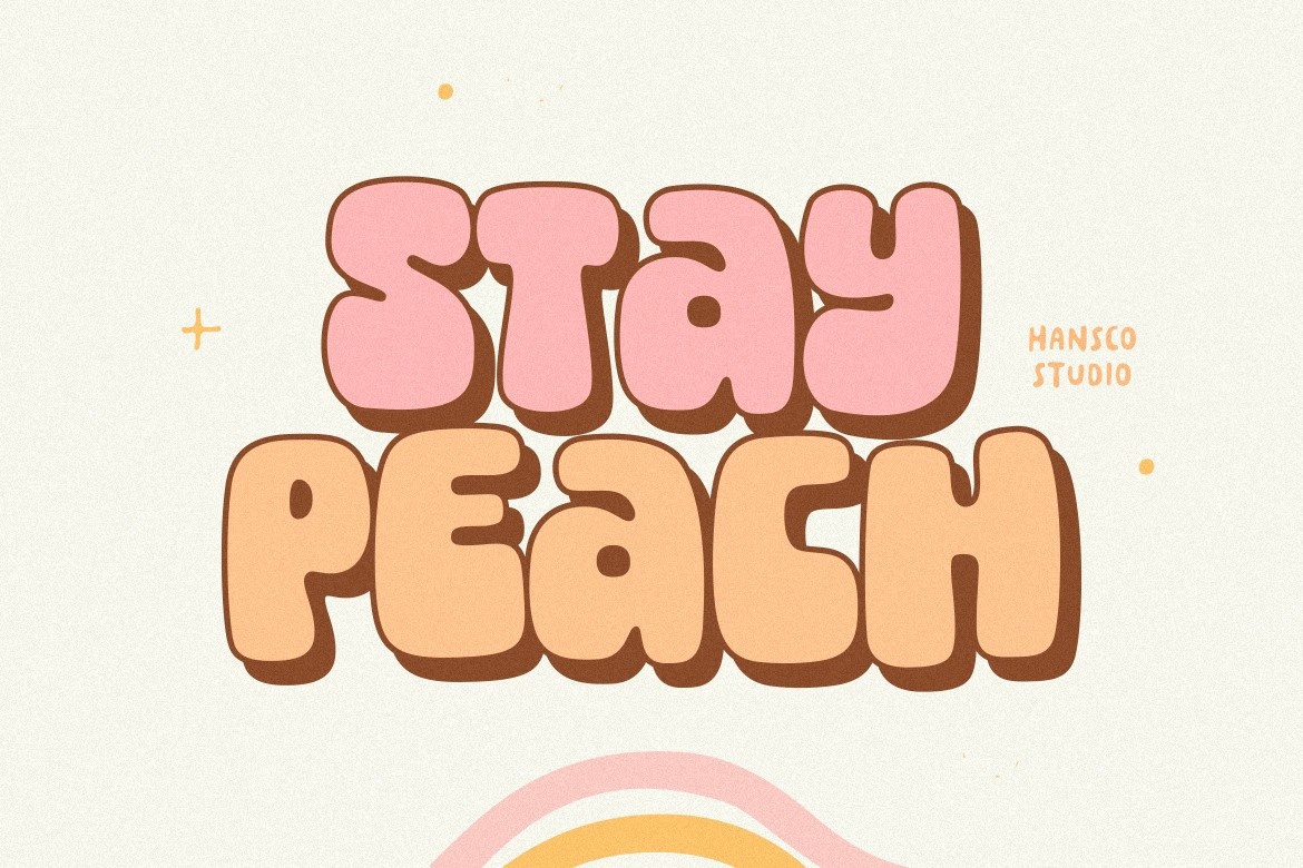 Ejemplo de fuente Stay Peach #1