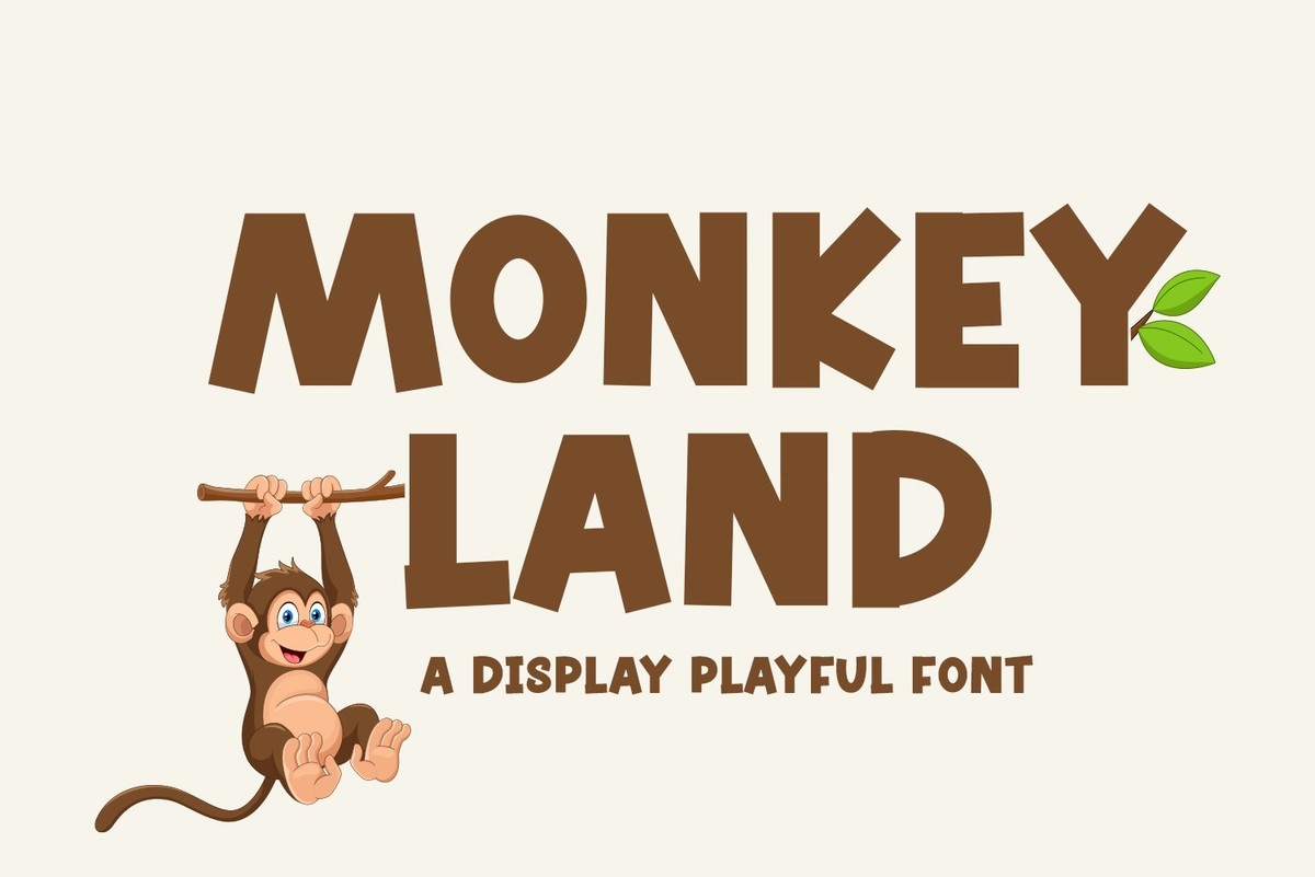 Ejemplo de fuente Monkey Land #1