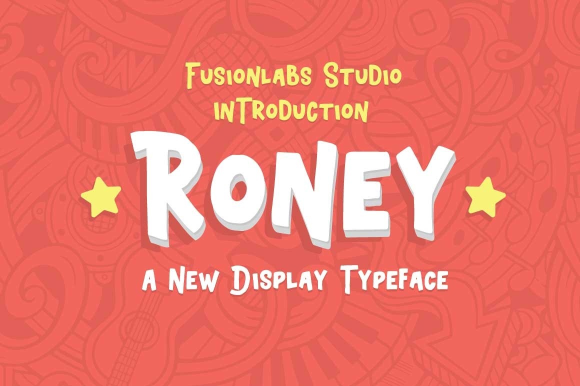 Ejemplo de fuente Roney Typeface #1