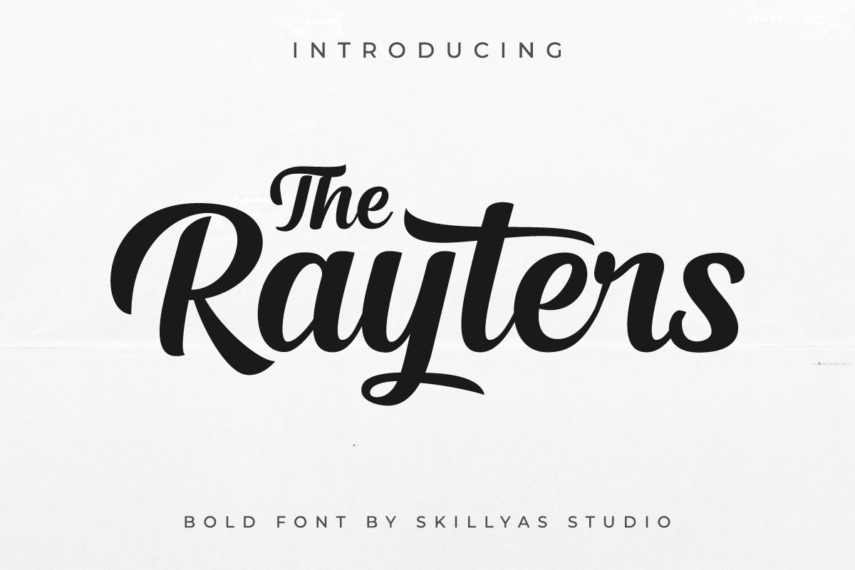 Ejemplo de fuente The Rayters #1