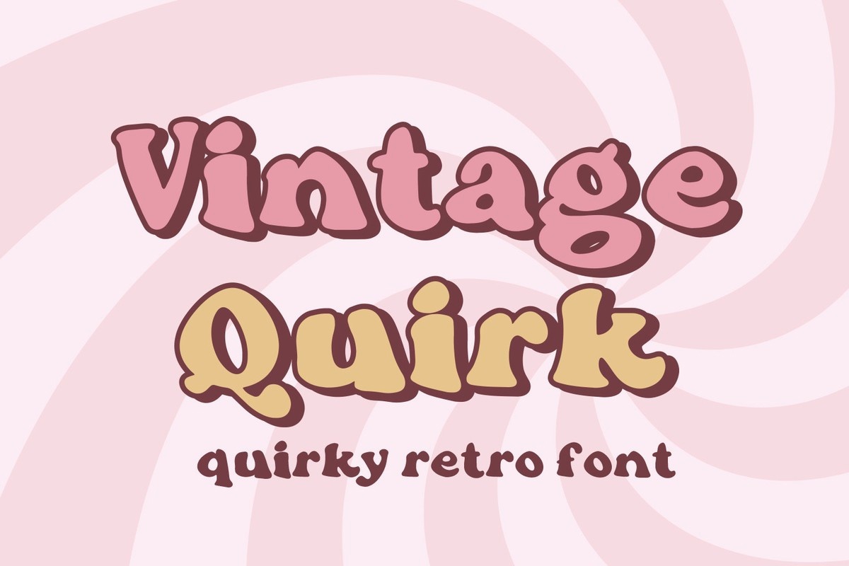 Ejemplo de fuente Vintage Quirk #1