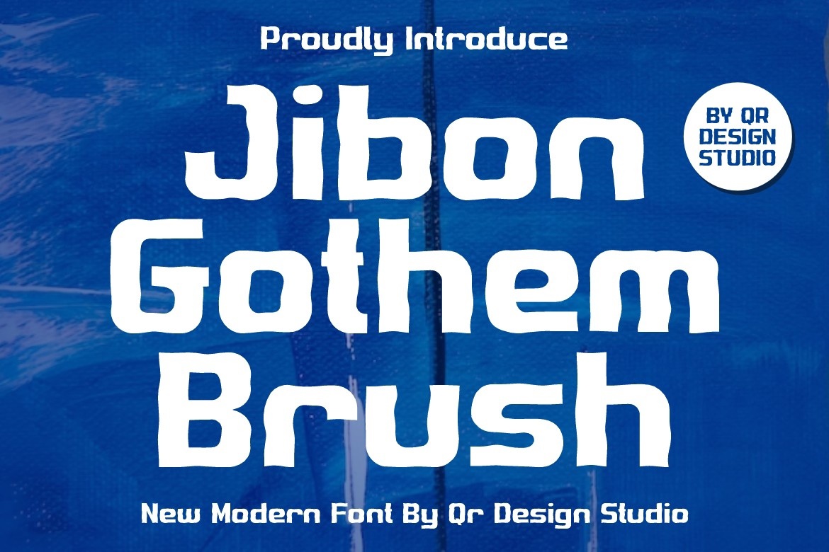 Ejemplo de fuente Jibon Gothem Brush #1