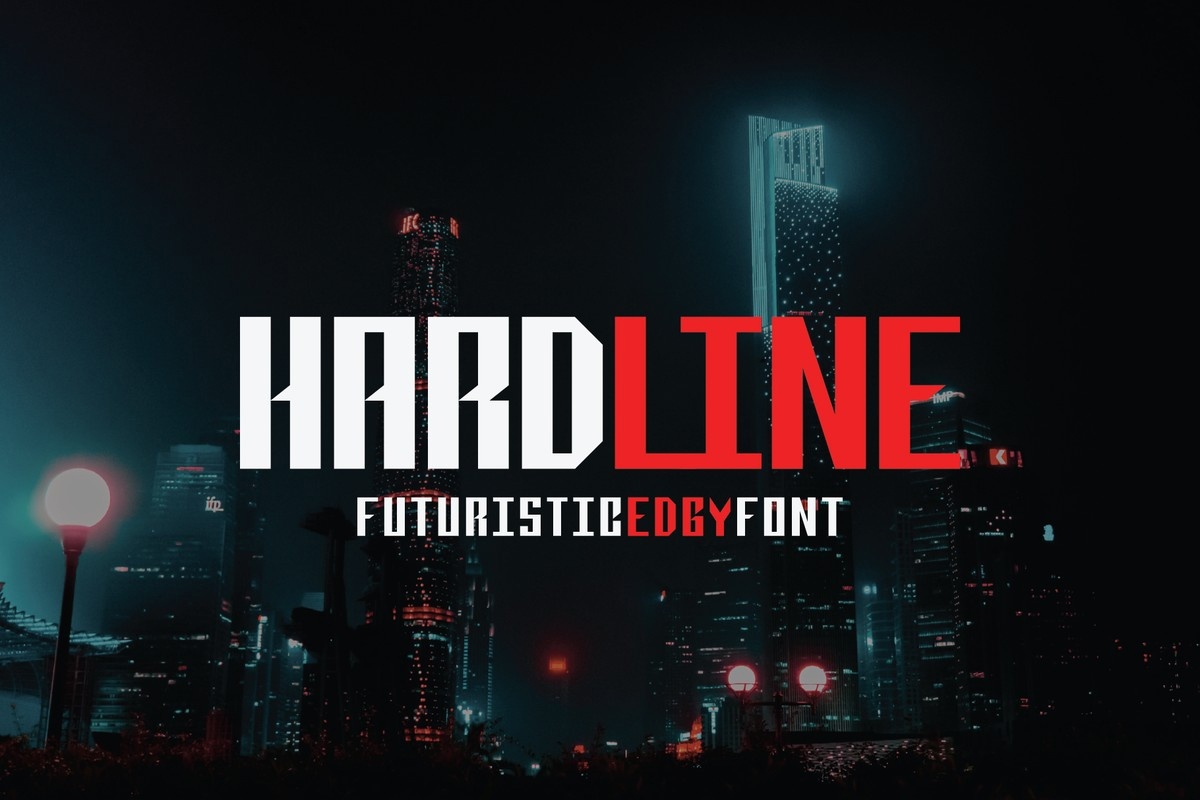 Ejemplo de fuente Hardline #1