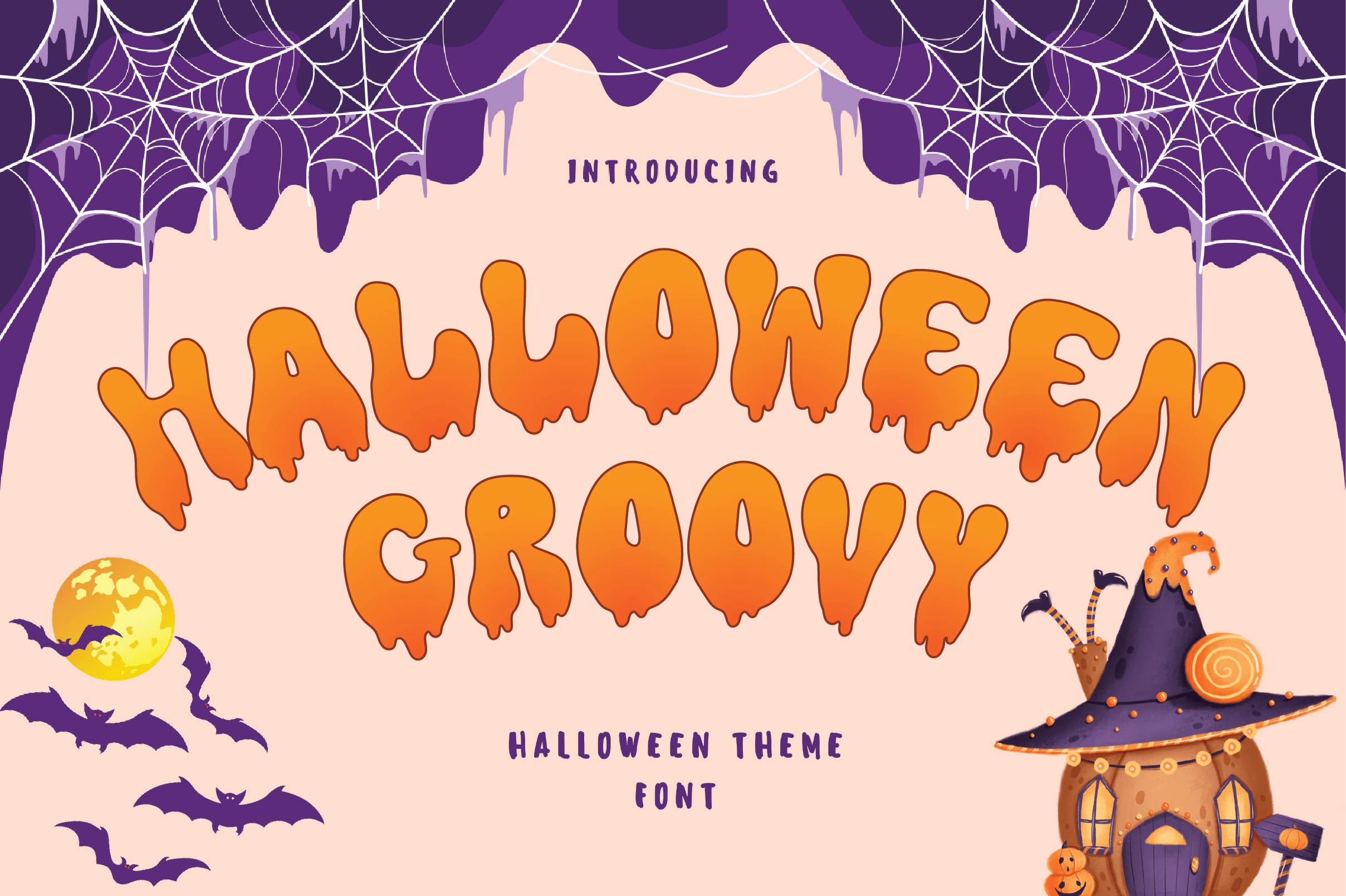 Ejemplo de fuente Halloween Groovy #1