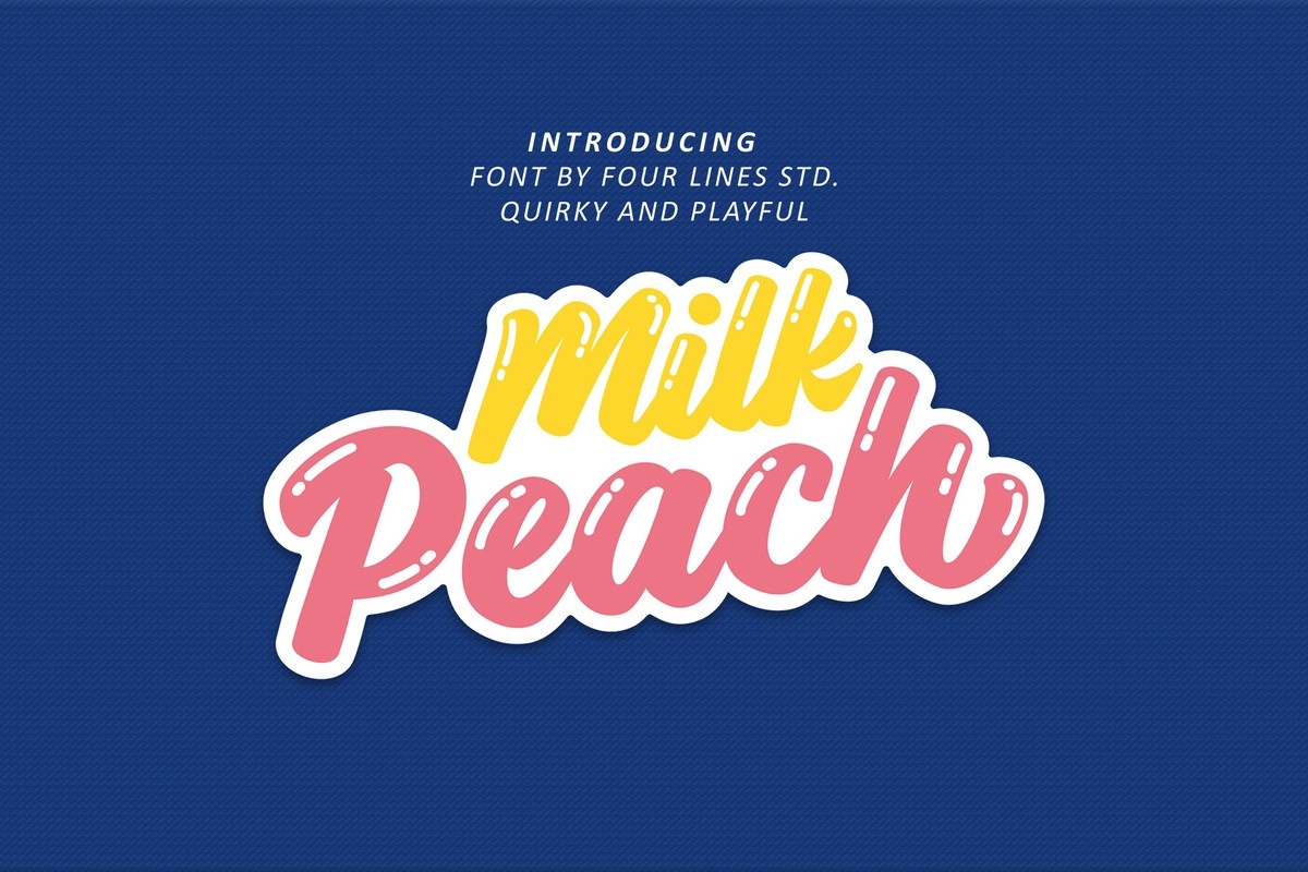 Ejemplo de fuente Milk Peach #1