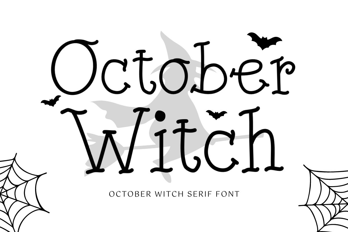 Ejemplo de fuente October Witch #1