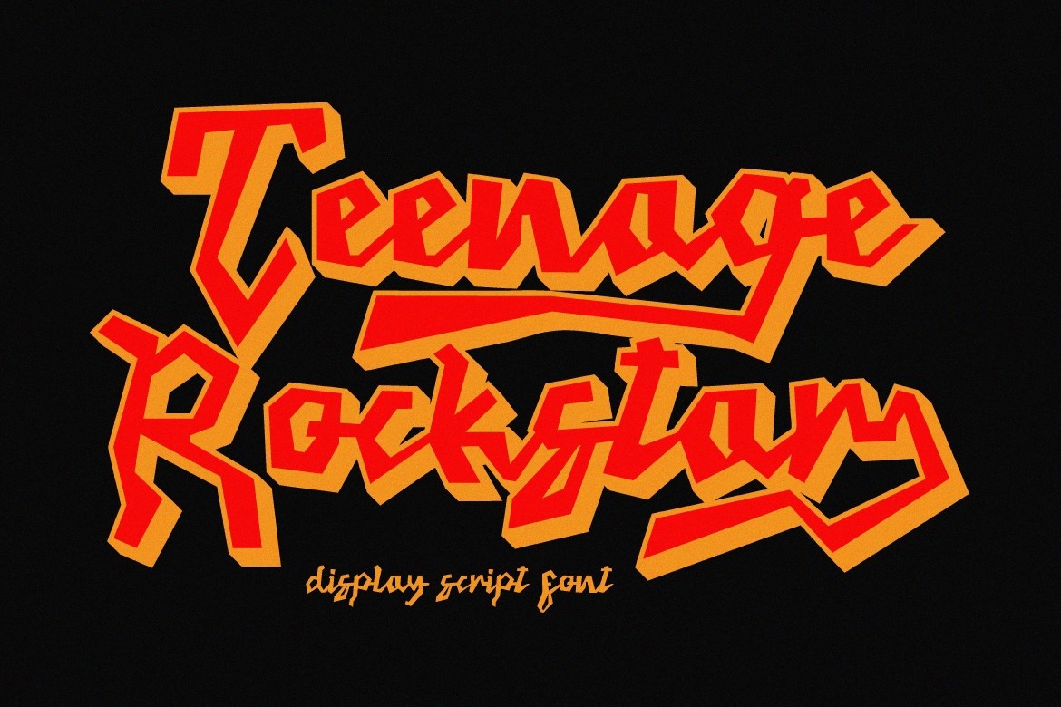 Ejemplo de fuente Teenage Rockstar #1