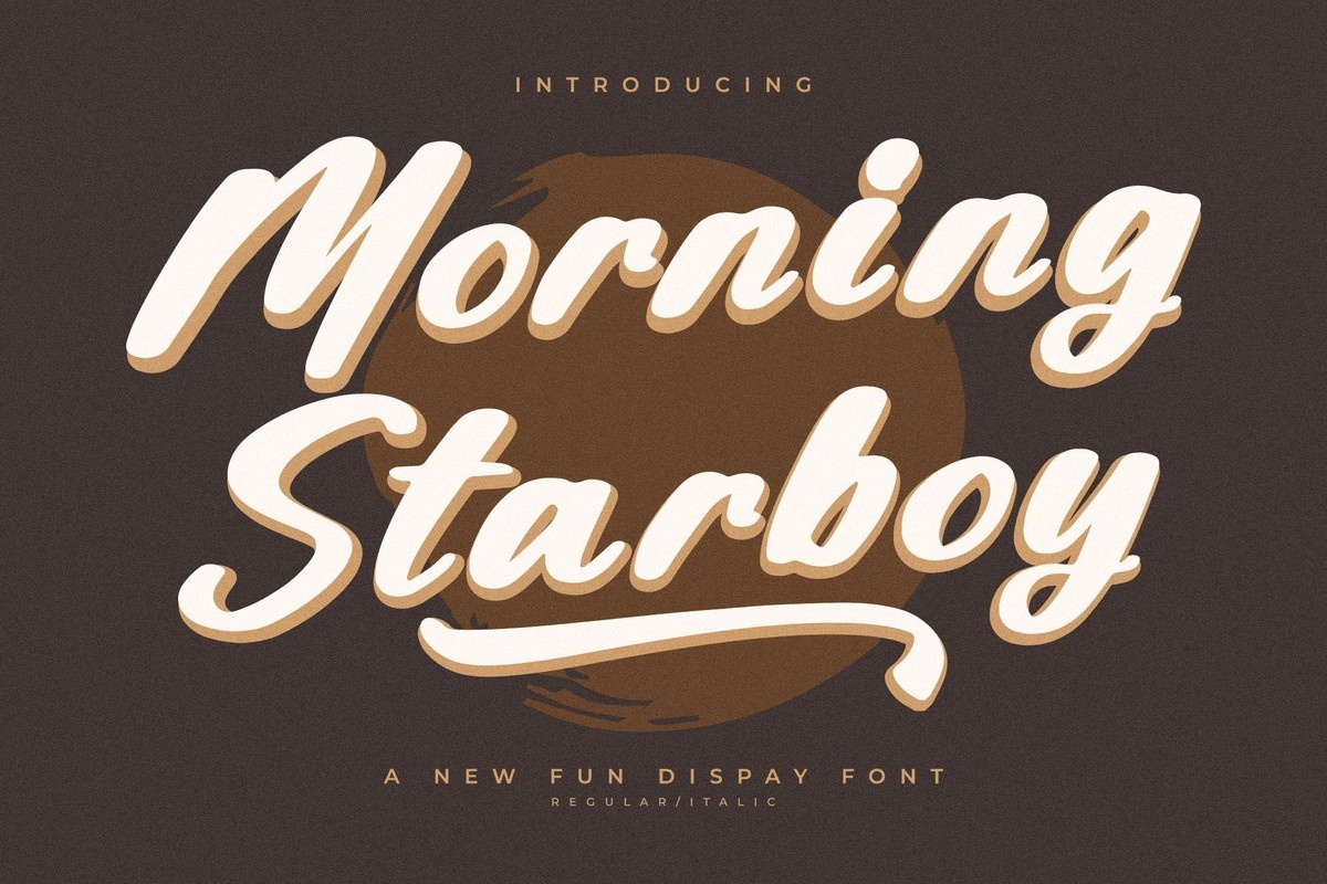 Ejemplo de fuente Morning Starboy #1