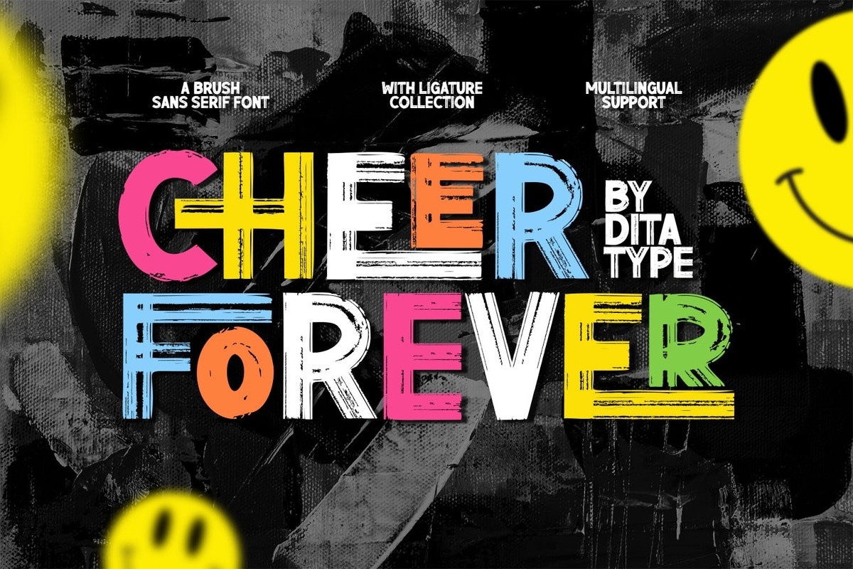 Ejemplo de fuente Cheer Forever #1