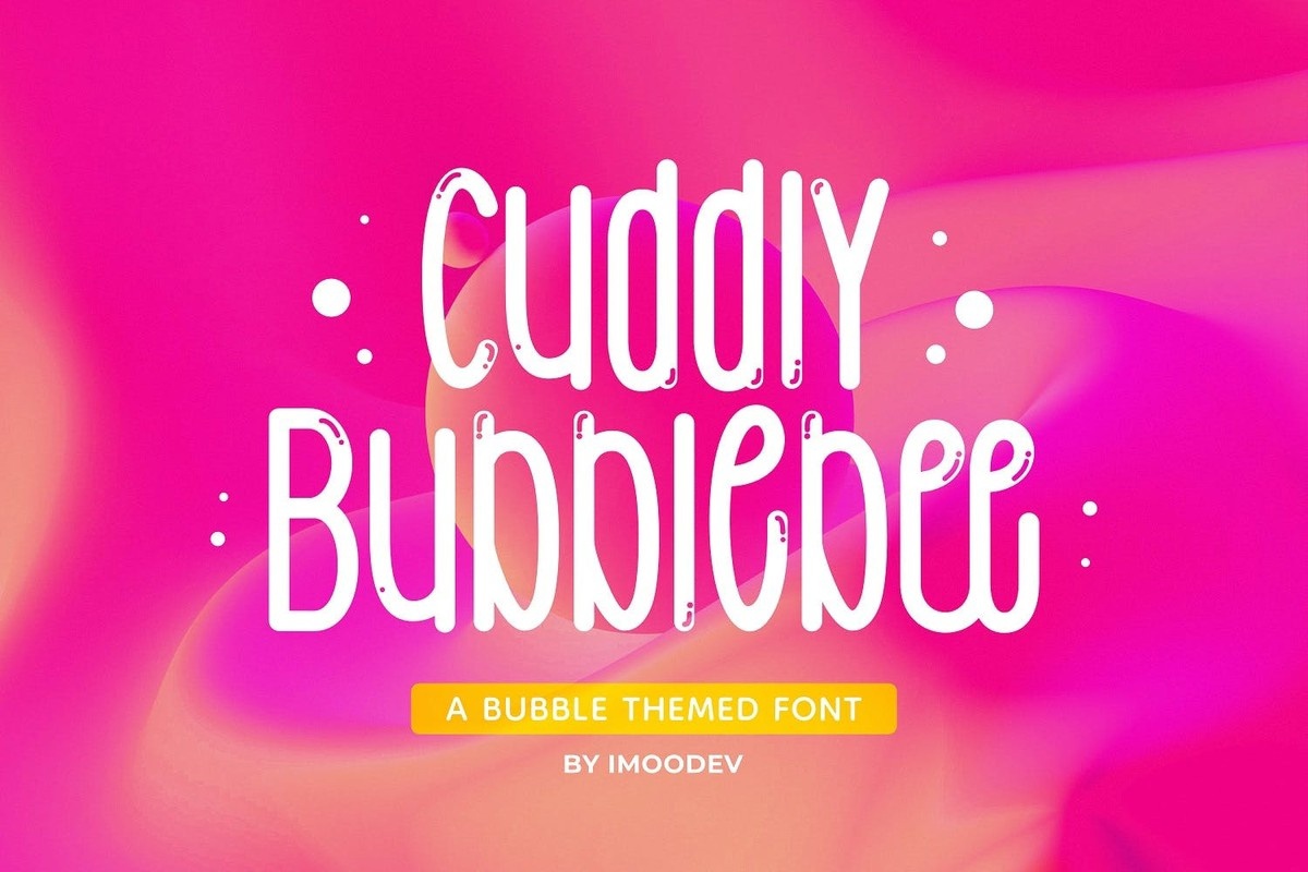 Ejemplo de fuente Cuddly Bubblebee #1