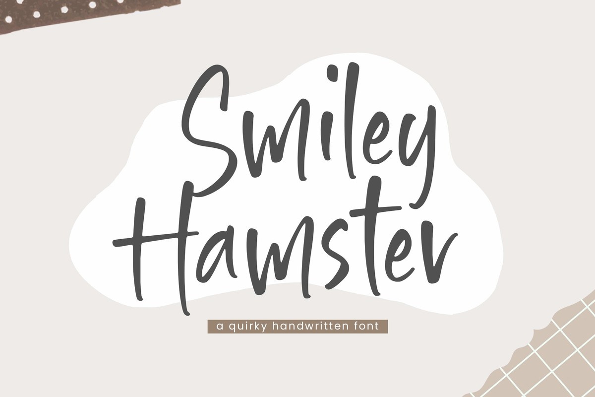 Ejemplo de fuente Smiley Hamster #1