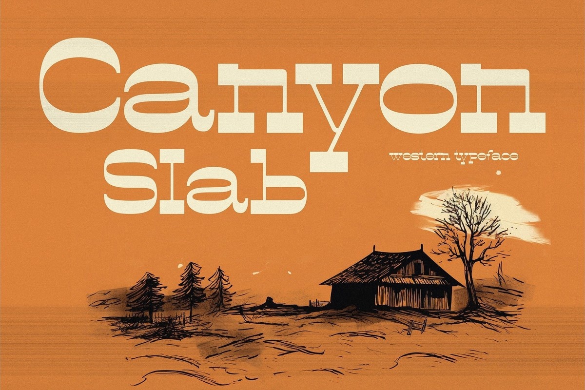 Ejemplo de fuente Canyon Slab #1