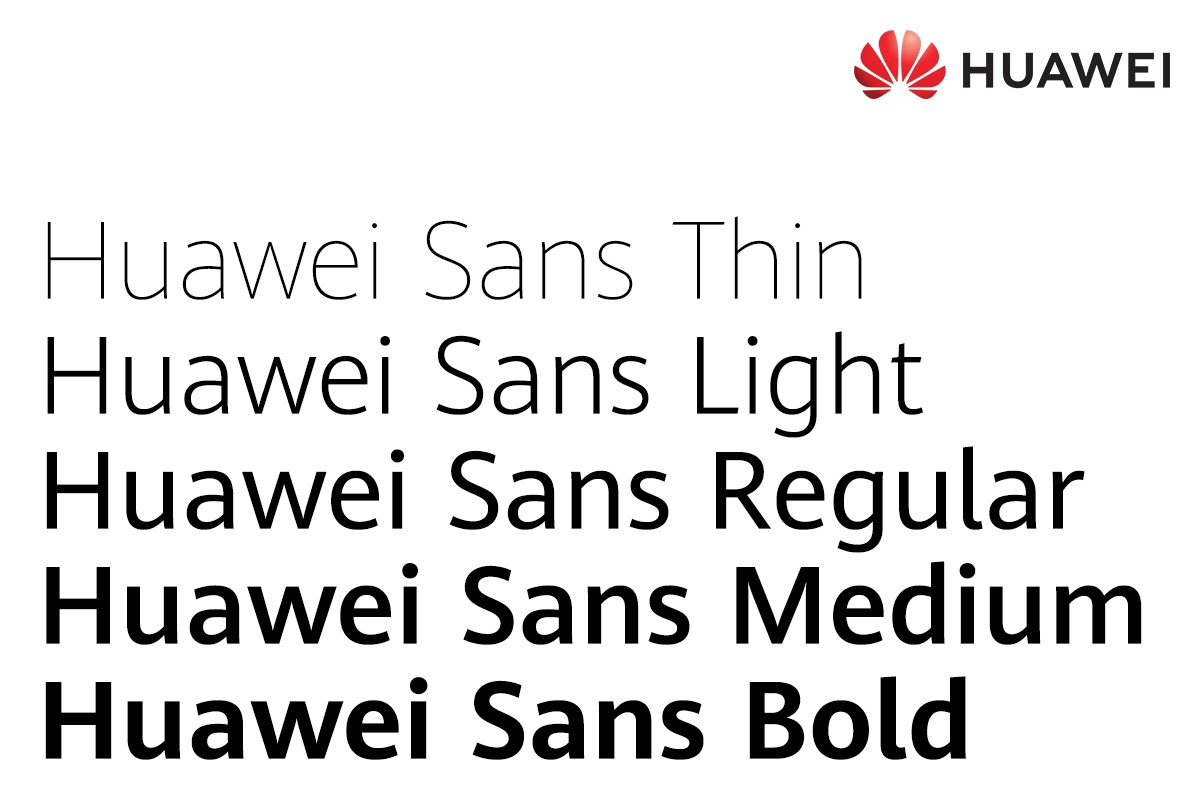 Ejemplo de fuente Huawei Sans #1