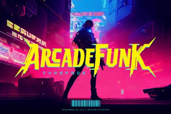 Ejemplo de fuente Arcade Funk #1