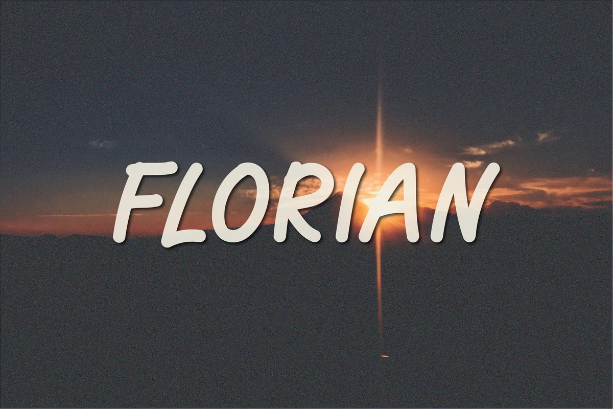 Ejemplo de fuente Florian #1