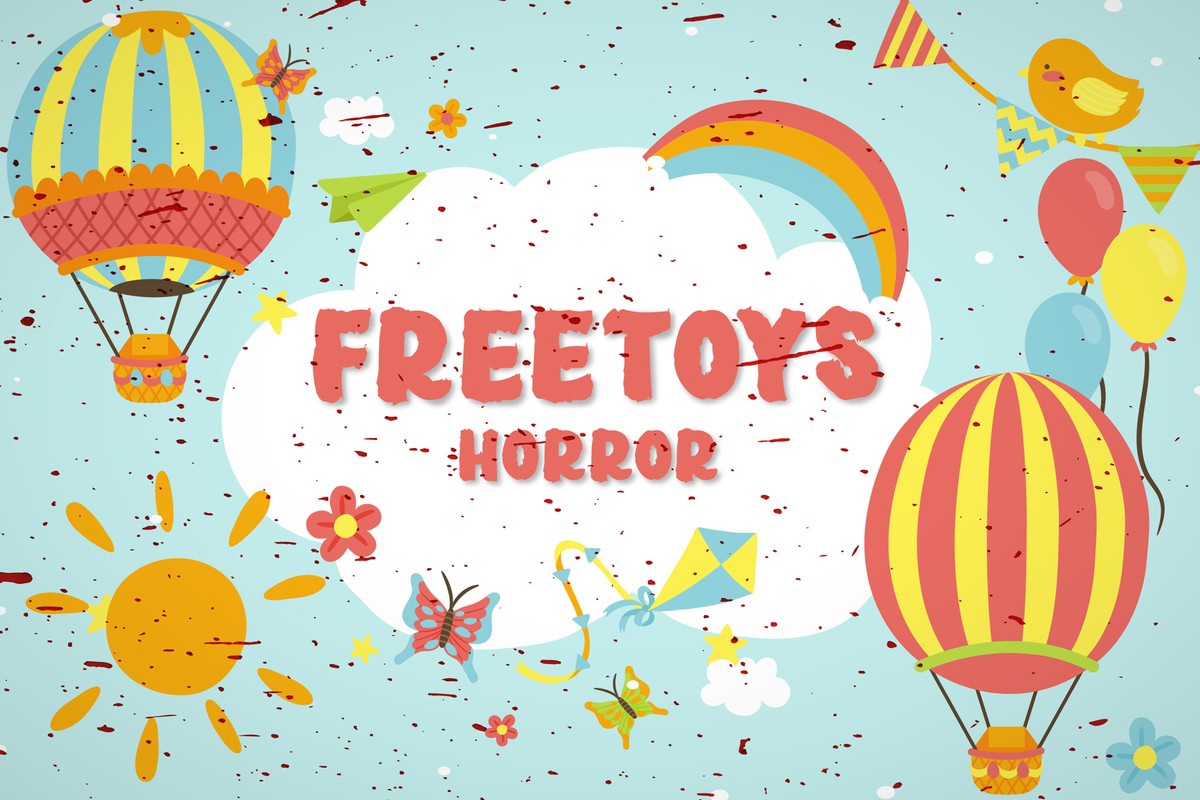 Ejemplo de fuente Freetoys Horror #1