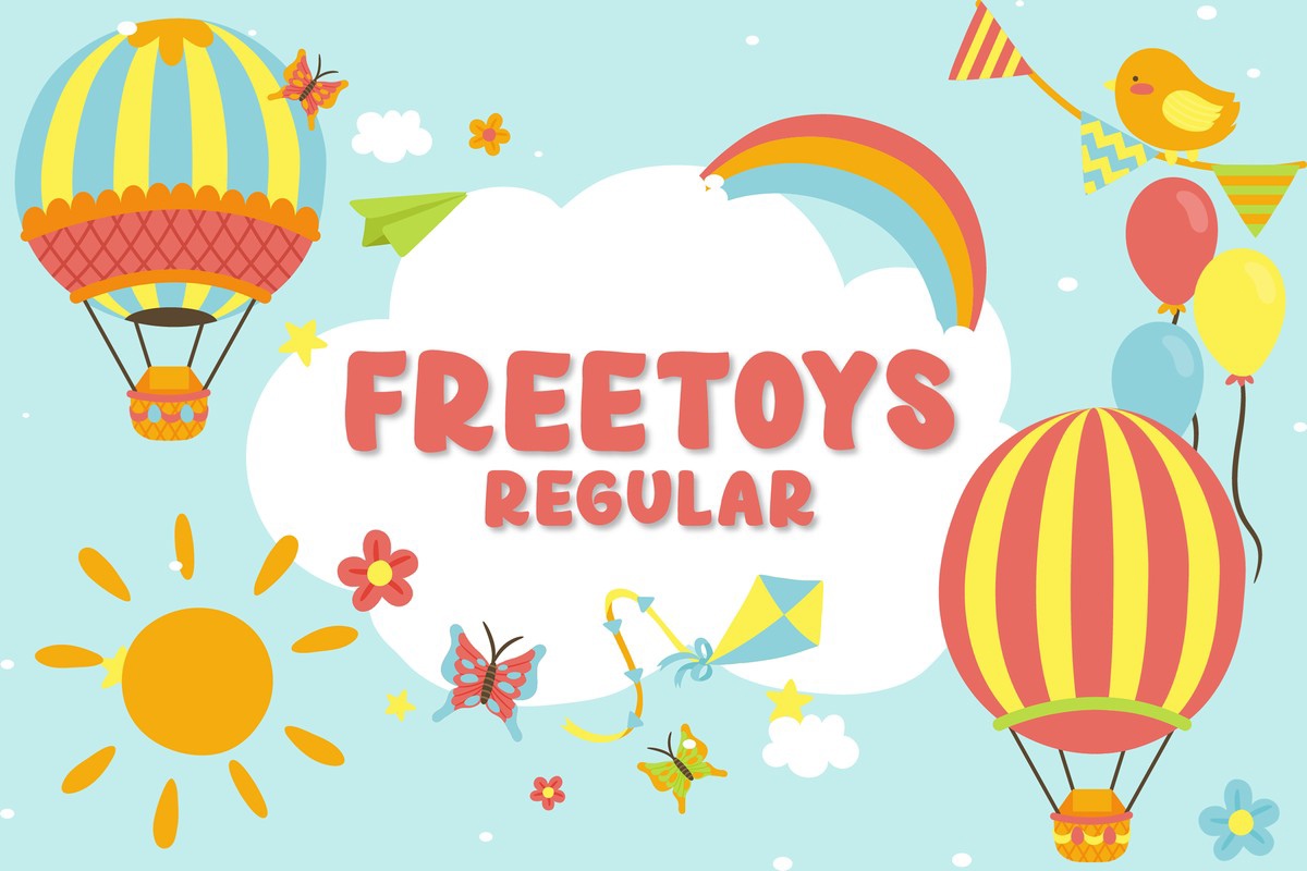 Ejemplo de fuente Freetoys Regular #1