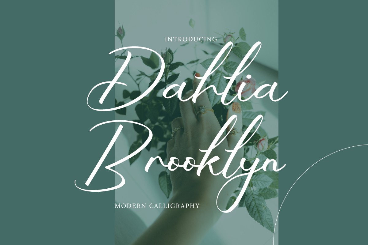 Ejemplo de fuente Dahlia Brooklyn #1