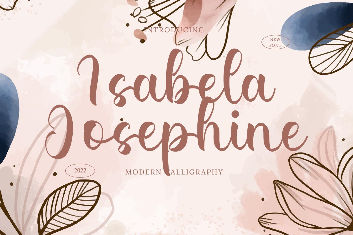 Ejemplo de fuente Isabela Josephine #1