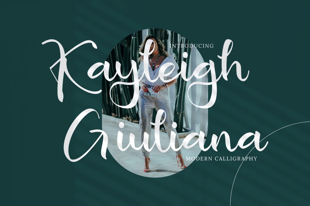 Ejemplo de fuente Kayleigh Giuliana #1