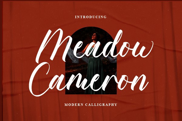 Ejemplo de fuente Meadow Cameron #1