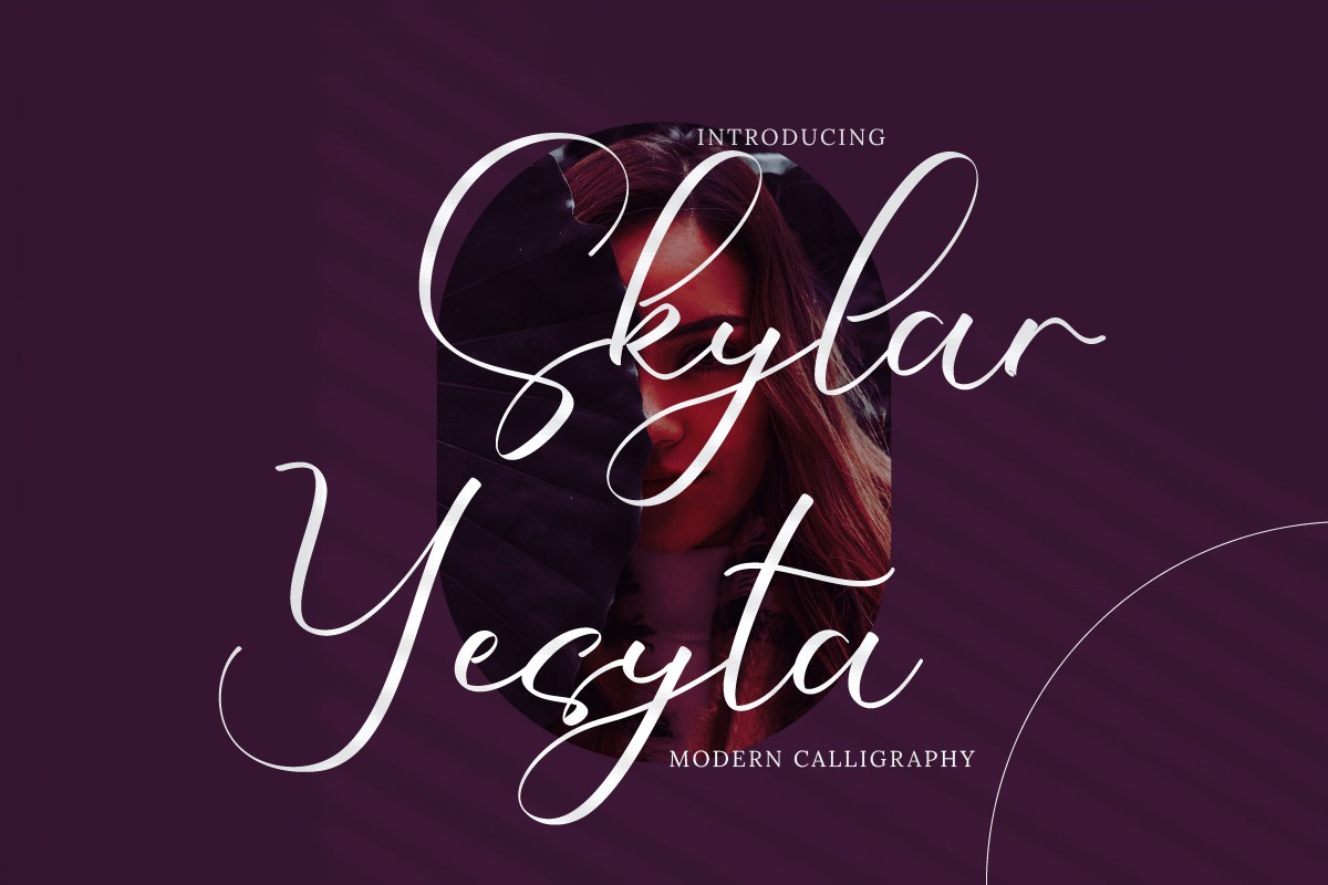 Ejemplo de fuente Skylar Yesyta #1