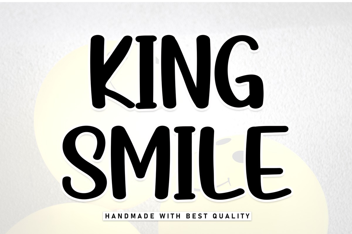 Ejemplo de fuente King Smile #1