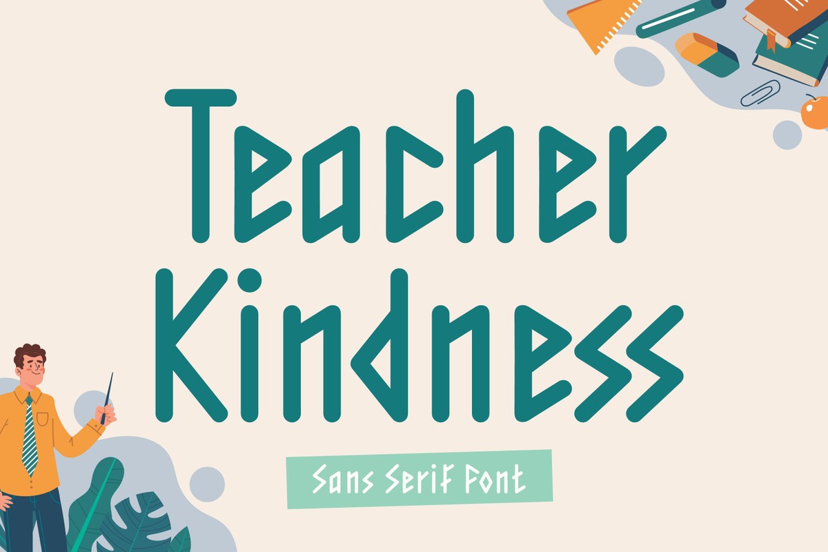 Ejemplo de fuente Teacher Kindness #1