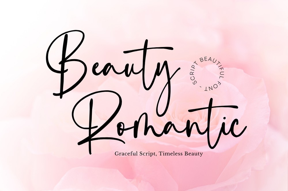 Ejemplo de fuente Beauty Romantic #1